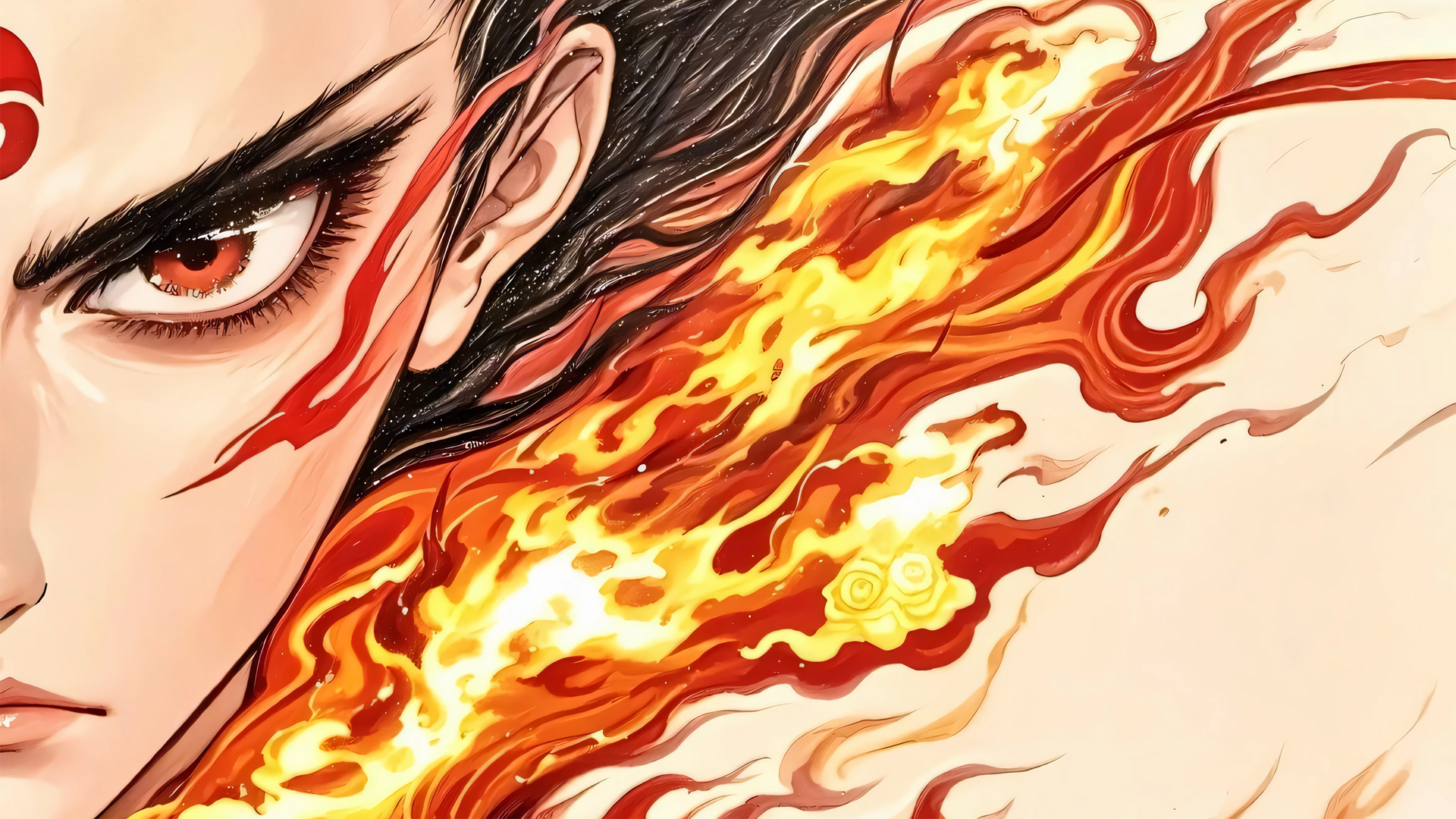 ['哪吒 半边脸 高清壁纸 4K桌面 魔童闹海 手机电脑通用']