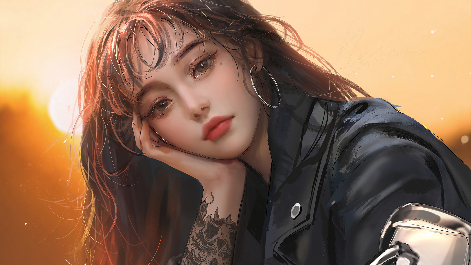 ['4K高清 唯美古风 厚涂画 动漫美女壁纸']