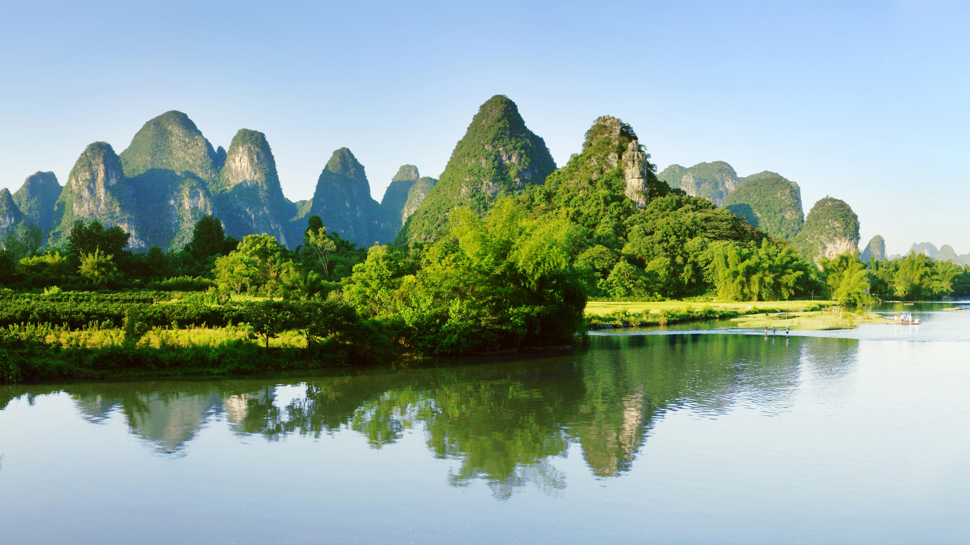 ['桂林山水 风景图片 宽屏壁纸 高清 4K分辨率']
