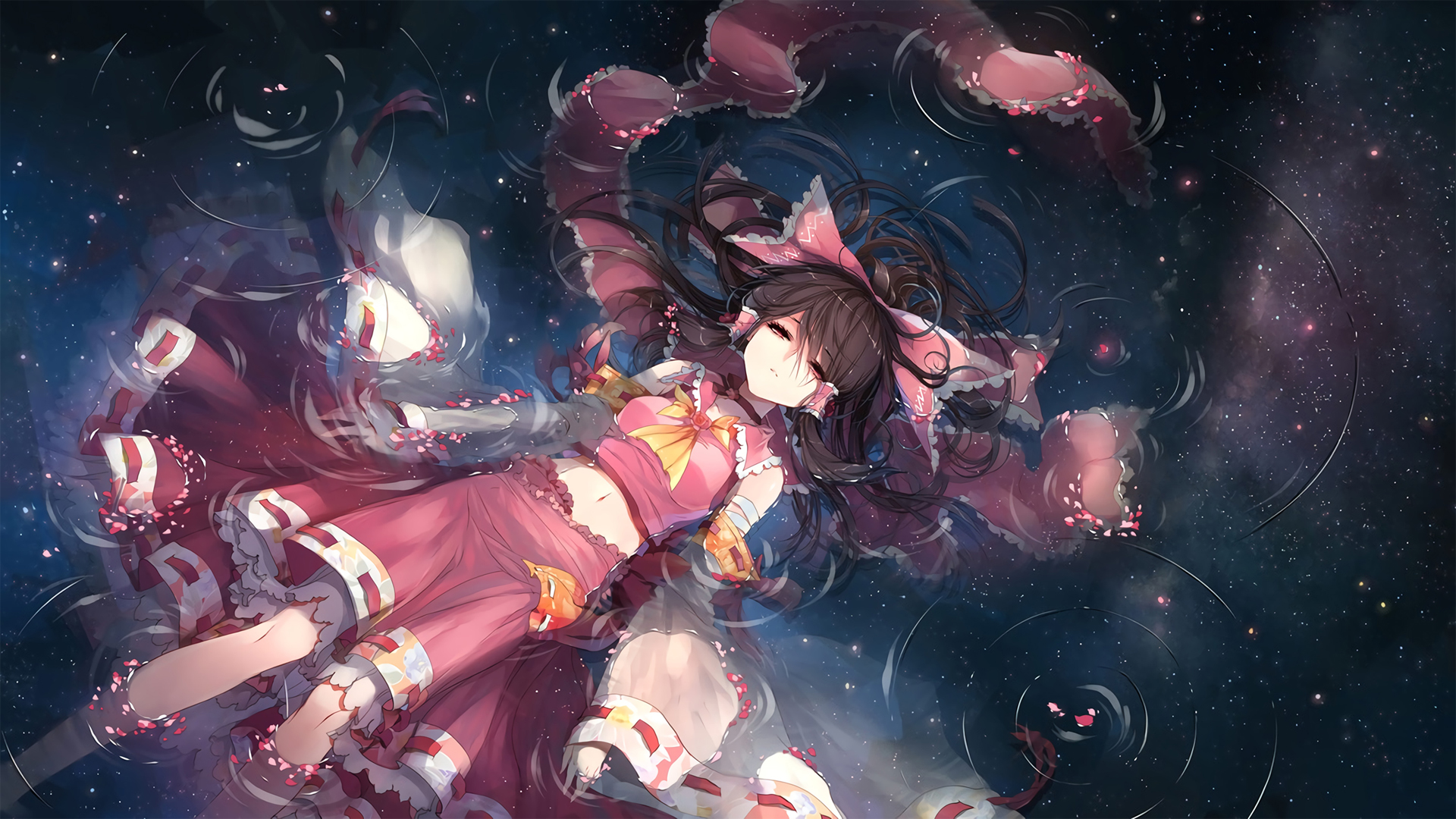 ['博丽灵梦 水上动漫壁纸 高清动态女孩下载']