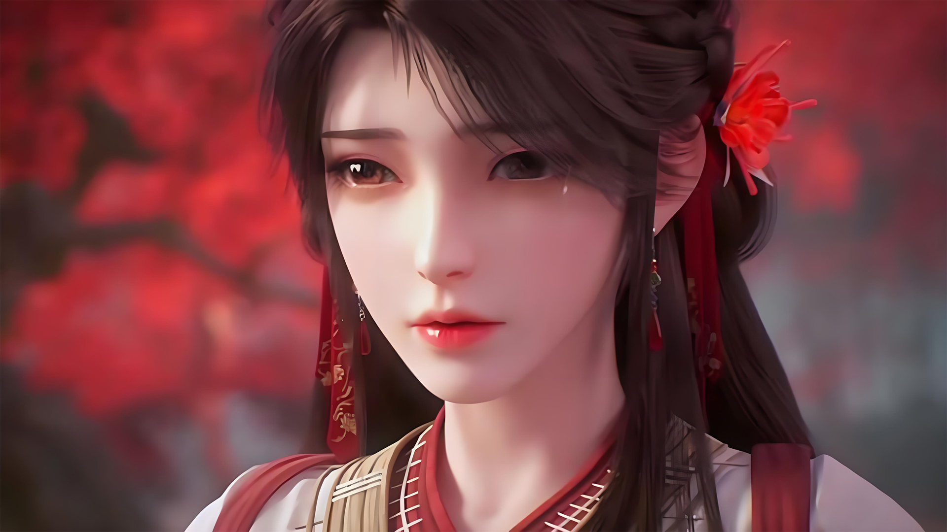 ['完美世界 火灵儿 高清壁纸 4K图片 国漫女神 古风']