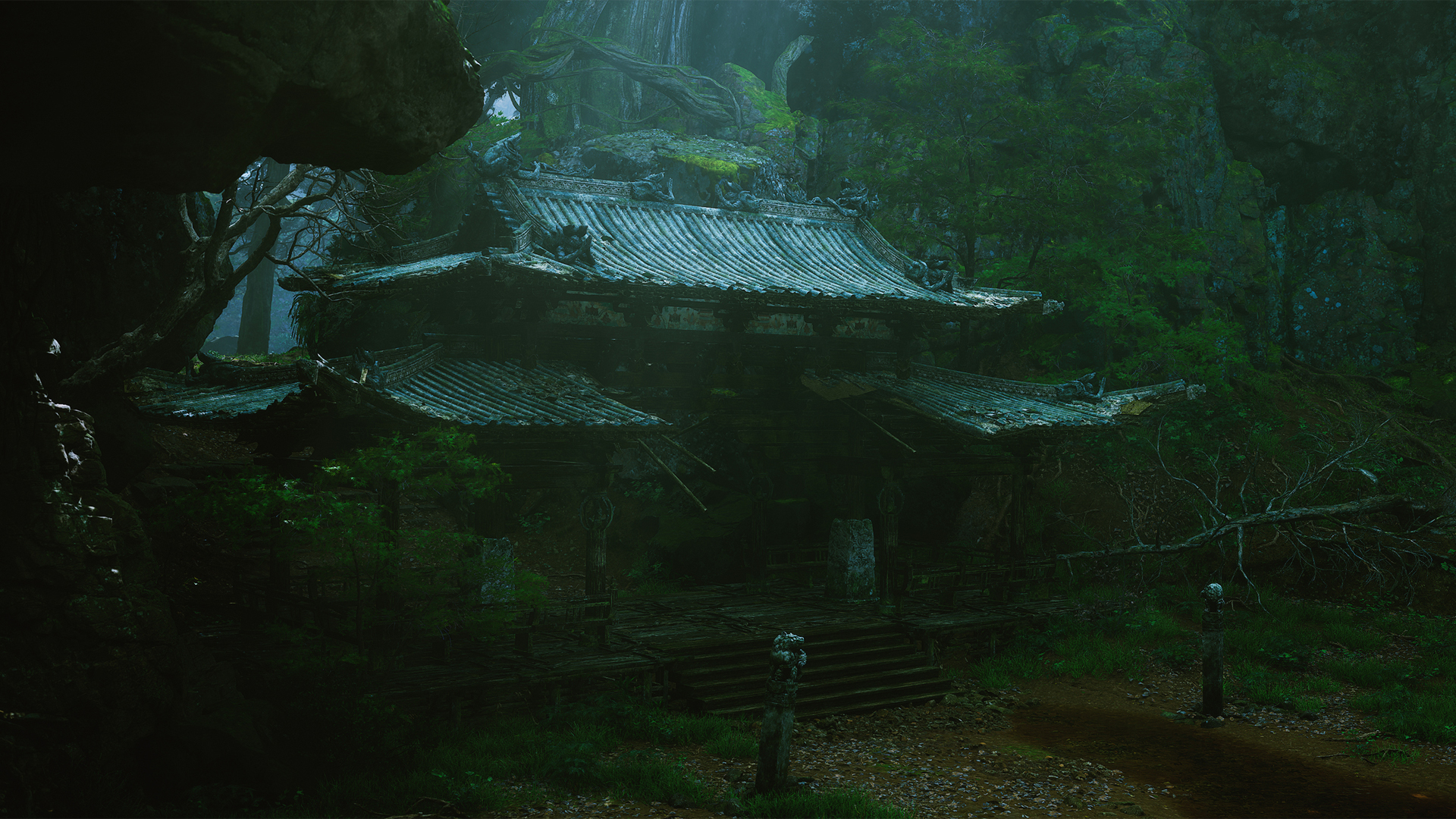 ['黑神话悟空 小庙 高清游戏风景壁纸']