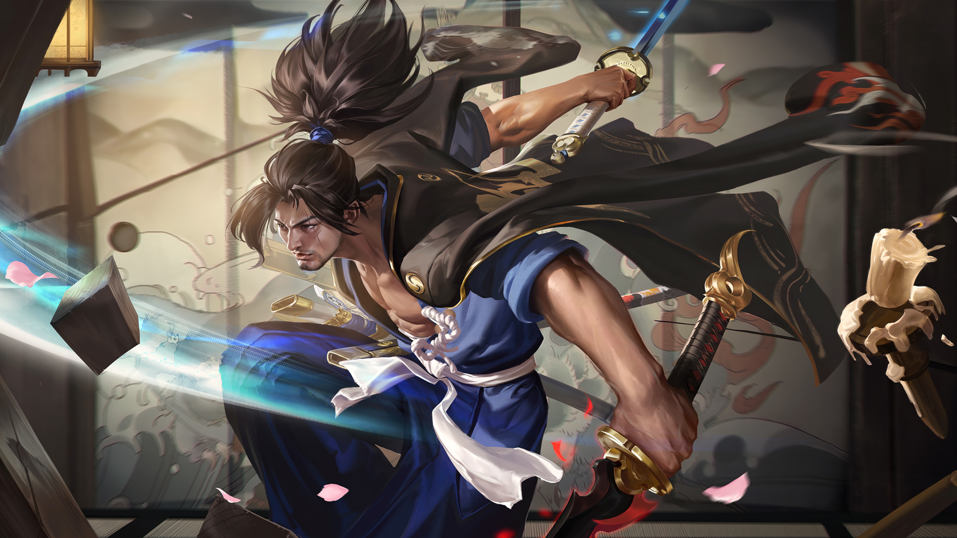 ['王者荣耀 宫本武藏 壁纸 皮肤 原画']