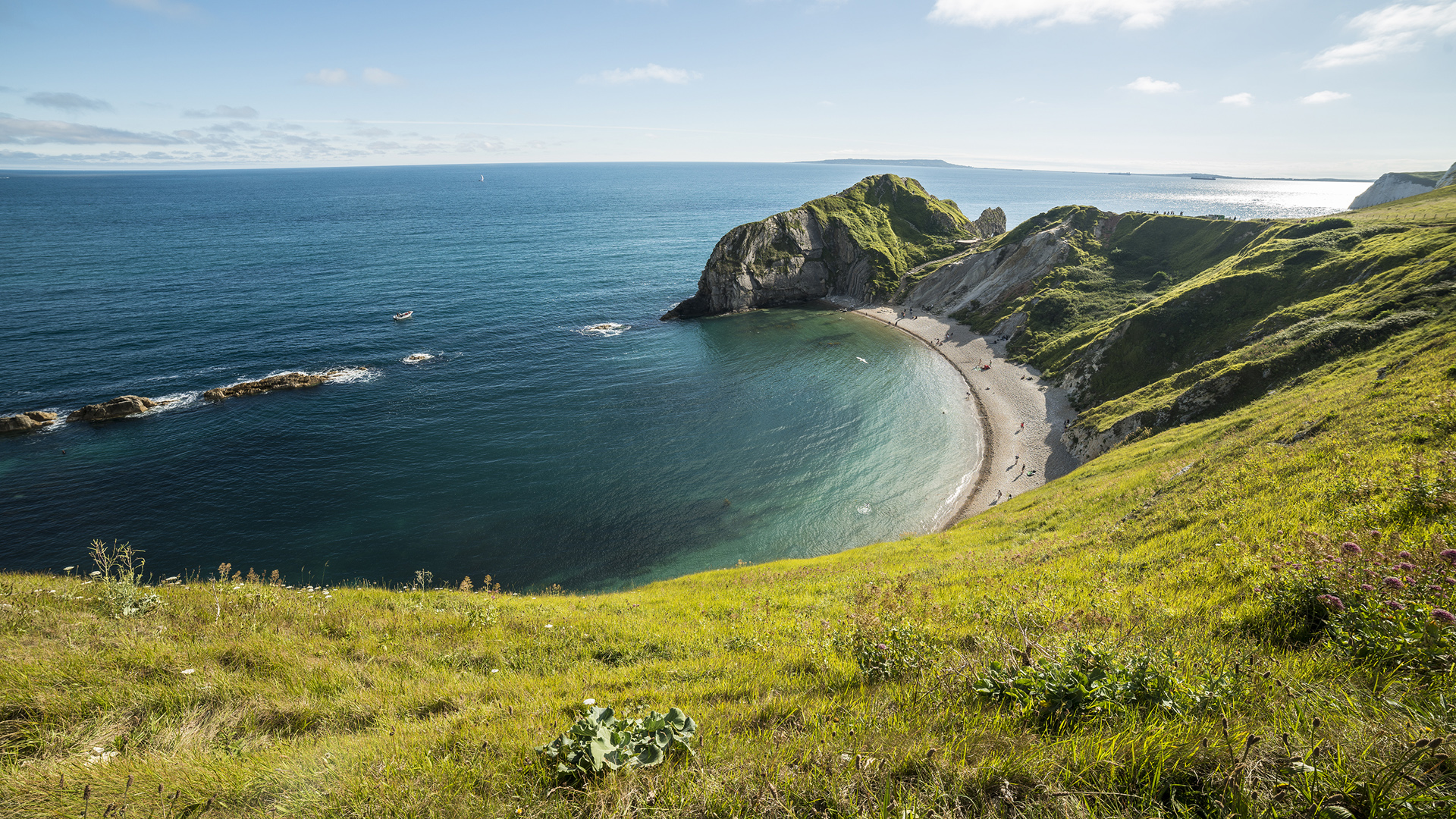 ['Durdle Door Dorset 侏罗纪海岸 2K 高清风景壁纸']
