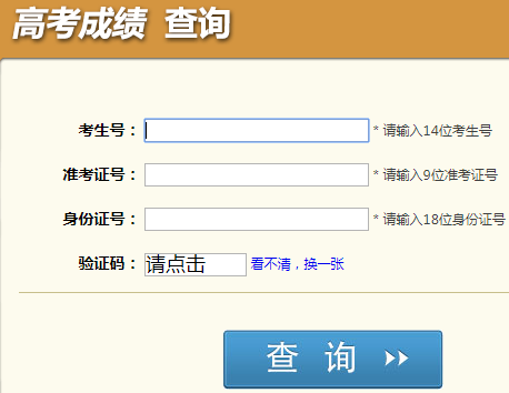 四川省高考成绩查询网页截图
